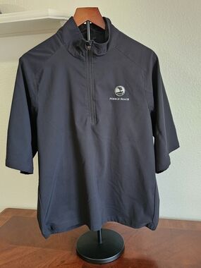 Zero Restriction Tour Series 1/4 Zip Windshirt Pullover Size Small Pebble Beach